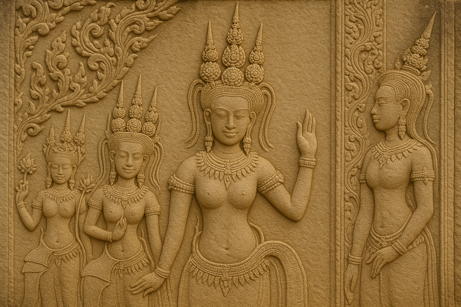 What the Bas Reliefs at Angkor Wat Reveal About the Khmer Empire