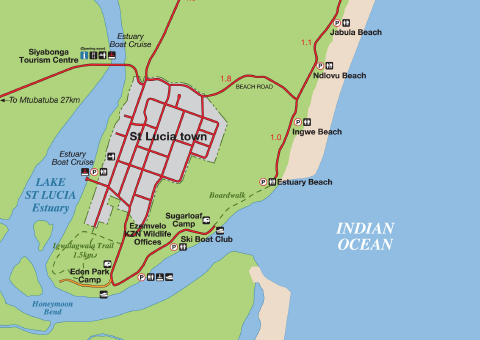 St. Lucia Maps in South Africa for First-Time Visitors